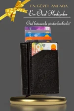 Men's Vegan Leather Credit Card Holder Wallet with Pop-Up Mechanism and Cash Compartment - Image 5