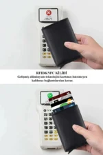 Men's Vegan Leather Credit Card Holder Wallet with Pop-Up Mechanism and Cash Compartment - Image 7