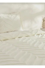 Merve 3-Piece Double Bedspread Set Cream - Image 3
