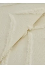 Merve 3-Piece Double Bedspread Set Cream - Image 4