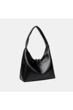 Misel Vintage Double Zipper Hand Arm and Shoulder Bag Black - Image 7
