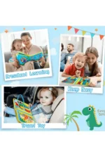 Montessori Felt Educational Activity Quiet Book Busy Board Blue 4 Pages - Image 6