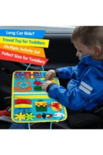 Montessori Felt Educational Activity Quiet Book Busy Board Blue 4 Pages - Image 7