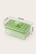 Next-Gen Push-Button Double Ice Cube Tray with Storage Bin and Lid 56-Cells - Image 5
