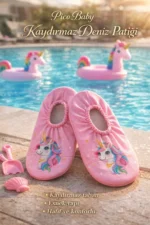 Non-Slip Girls Baby and Kids Swim Shoes Pink Pool Water Booties
