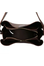 Patterned Women's Hand and Shoulder Bag Brown - Image 6