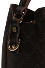 Patterned Women's Hand and Shoulder Bag Brown - Image 8