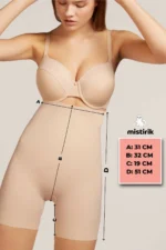 Porfy Slimming Effect Laser Cut Seamless Boxer Shaper Shorts Nude - Image 4