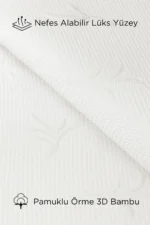 Premium Bamboo Waterproof Fitted Mattress Protector - Ultra Silent Breathable Mattress Topper (White) - Image 4