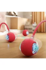 Smart Cat Toy, USB Rechargeable, LED Light, 3 Modes Automatic Rolling Ball