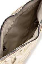 Star Stitched Clutch Bag - Elegant Gold Patent Leather Women's Handbag - Image 4