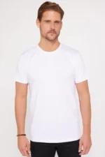 Unisex 5-Pack 100% Cotton Crew Neck Slim Fit T-shirt - Black, White, Khaki, Burgundy, Mink - Image 2
