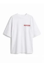 Whatever Women's White Oversized Fit Cotton T-Shirt - Image 6