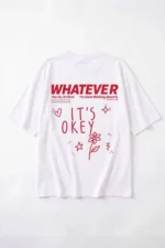 Whatever Women's White Oversized Fit Cotton T-Shirt - Image 7