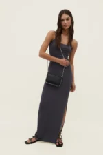 Women Black Mini Beaded Bag Elegant Evening and Daily Mini Handbag - Image 2