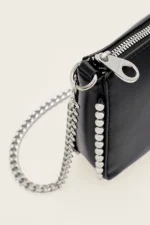 Women Black Mini Beaded Bag Elegant Evening and Daily Mini Handbag - Image 4
