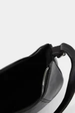 Women Black Shoulder Bag Elegant Large Daily Handbag Tote with Adjustable Strap - Image 4