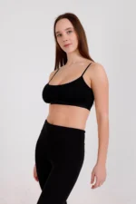 Women's 5-Pack Multicolor Strappy Padded Sports Bra Half Cami - Image 6