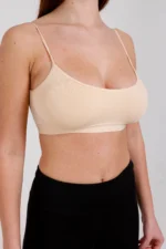 Women's 5-Pack Multicolor Strappy Padded Sports Bra Half Cami - Image 7