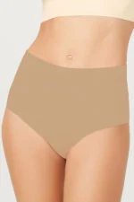 Women's Basic High Waisted Seamless Laser Cut Bikini Panties 6-Pack - Image 8