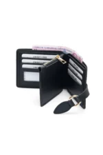 Women's Black Wallet and Card Holder - Stylish and Functional Design - Image 2