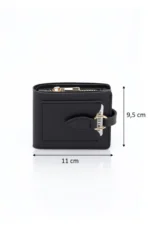 Women's Black Wallet and Card Holder - Stylish and Functional Design - Image 5