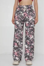 Women's Multi-Colored Patterned Wide-Leg Palazzo Pants - Image 4