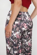 Women's Multi-Colored Patterned Wide-Leg Palazzo Pants - Image 6