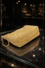 Women's Sparkly Mesh Knit Chain Hand and Shoulder Bag - Image 2