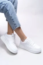 Women's White Casual Sneaker Shoes - Image 5