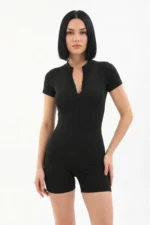Women's Zippered Sports Jumpsuit Swimsuit - Fast Drying Water Repellent Slimming Lycra Swimwear - Image 3