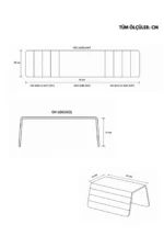 Wooden Foldable Sofa Armrest Side Table (40x20 cm, Walnut) - Image 2
